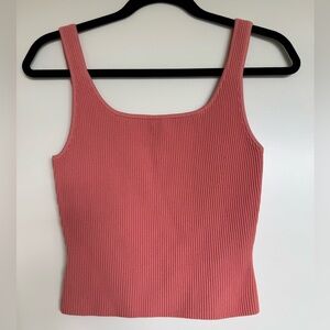 Aritzia sculpt knit Square Neck Tank Top